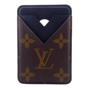 Louis Vuitton Macassar Brown Porte Carte Magnet Wallet Monogram Slim Brown